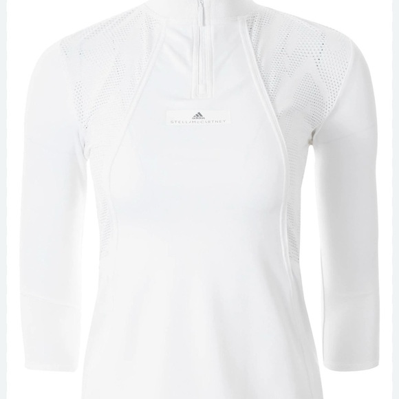 adidas by Stella McCartney white tennis top size small - Picture 3 of 10